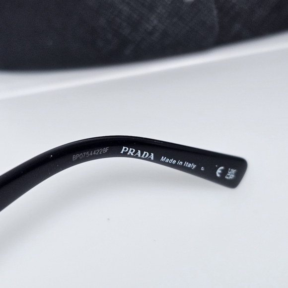 Prada Black Eyeglasses RX VPR 15Y 1AB 101 - Picture 5 of 11